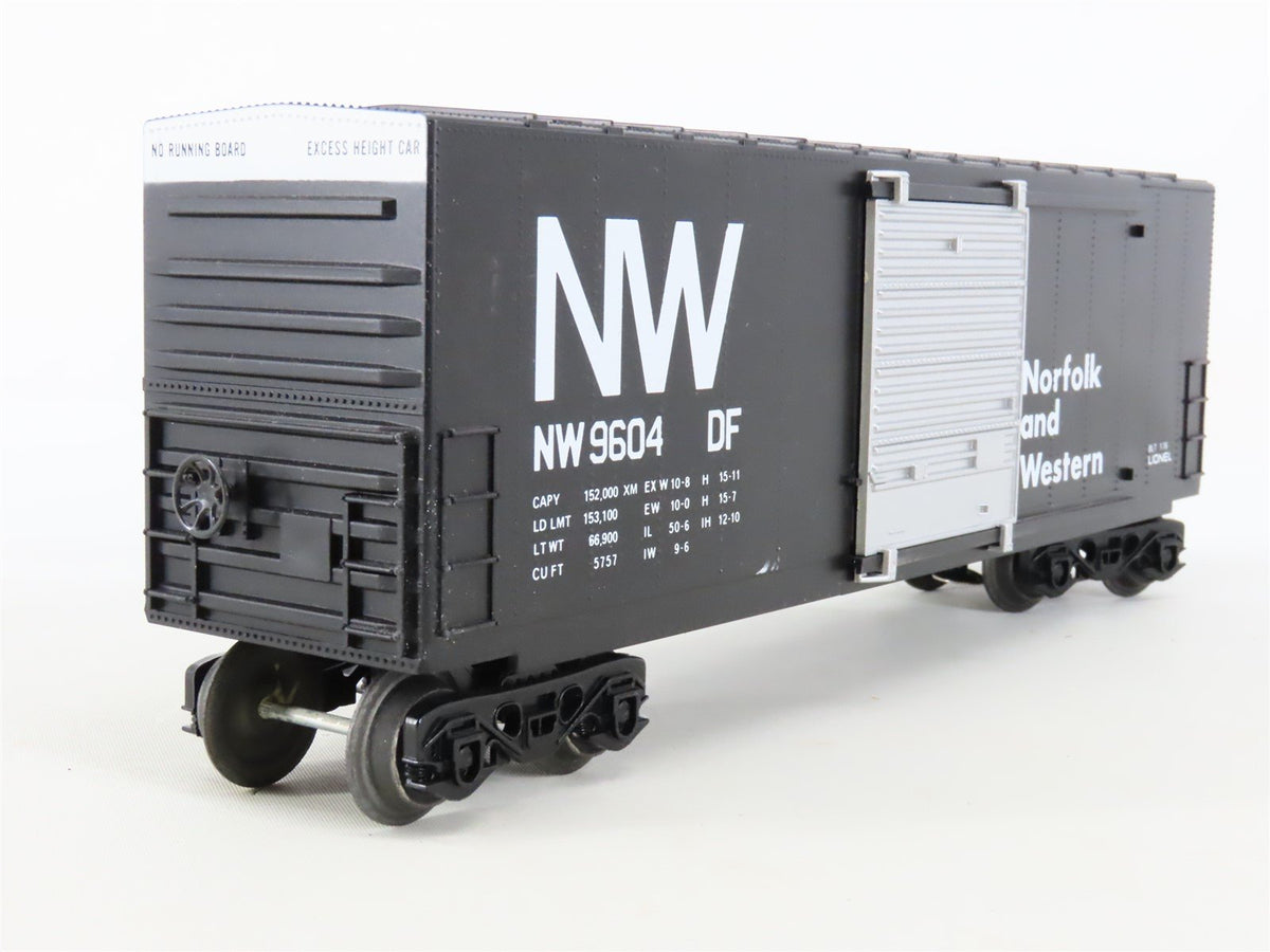 O Gauge 3-Rail Lionel #6-9604 NW Norfolk &amp; Western Hi-Cube Single Door Box Car