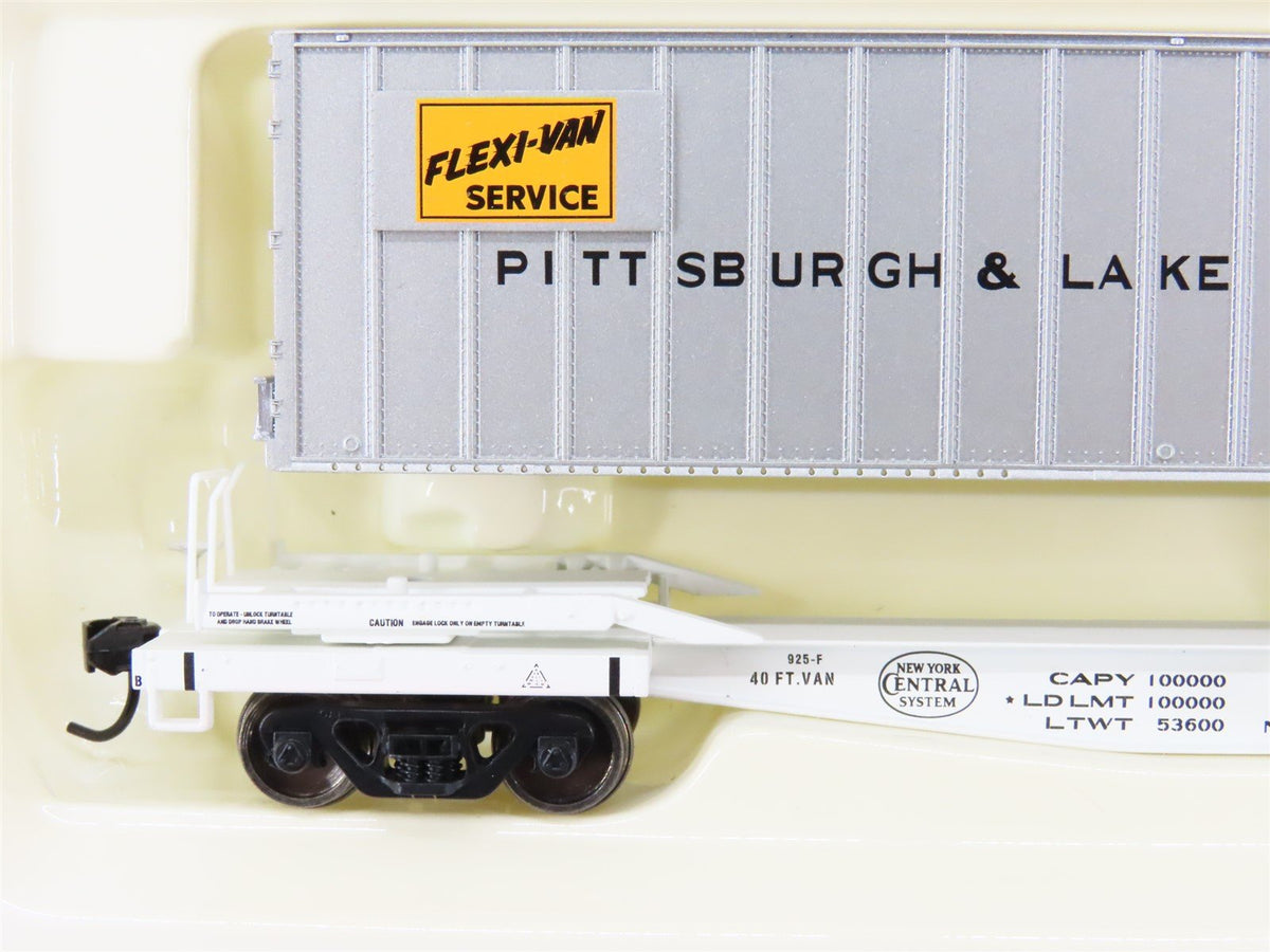HO Walthers Gold Line 932-240853 P&amp;LE Pittsburgh &amp; Lake Erie Flat Car #504257
