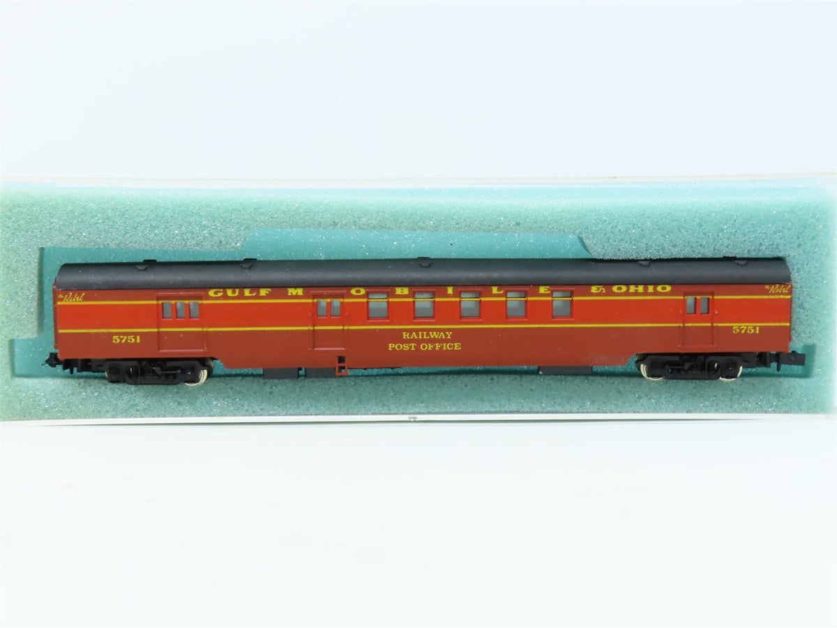 N Scale Con-Cor GM&amp;O Gulf Mobile &amp; Ohio &#39;Rebel&#39; RPO Passenger Car #5751