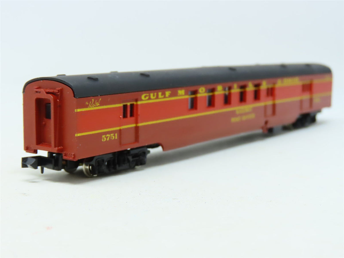 N Scale Con-Cor GM&amp;O Gulf Mobile &amp; Ohio &#39;Rebel&#39; RPO Passenger Car #5751