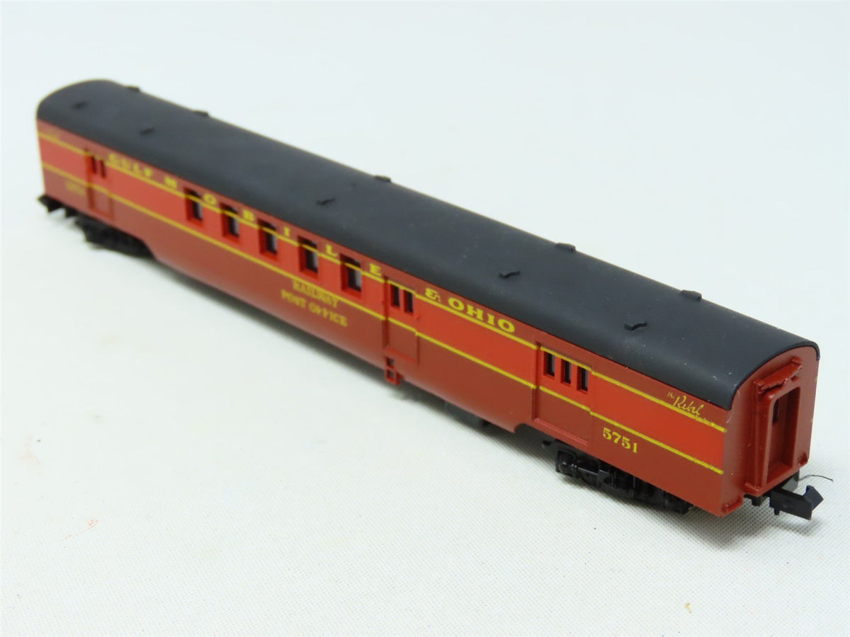 N Scale Con-Cor GM&amp;O Gulf Mobile &amp; Ohio &#39;Rebel&#39; RPO Passenger Car #5751