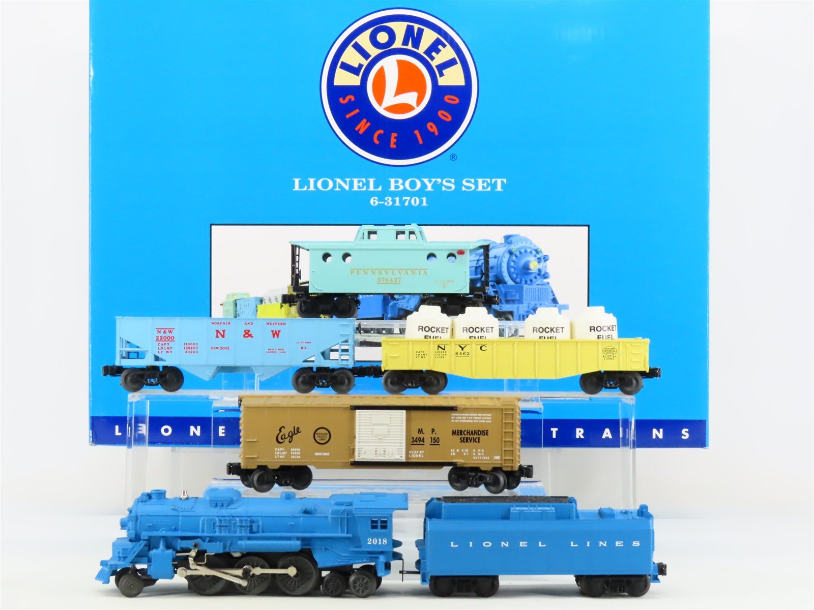 O27 Gauge 3-Rail Lionel Lines 6-31701 "Boy's Set" 2-6-4 Steam Freight Train Set