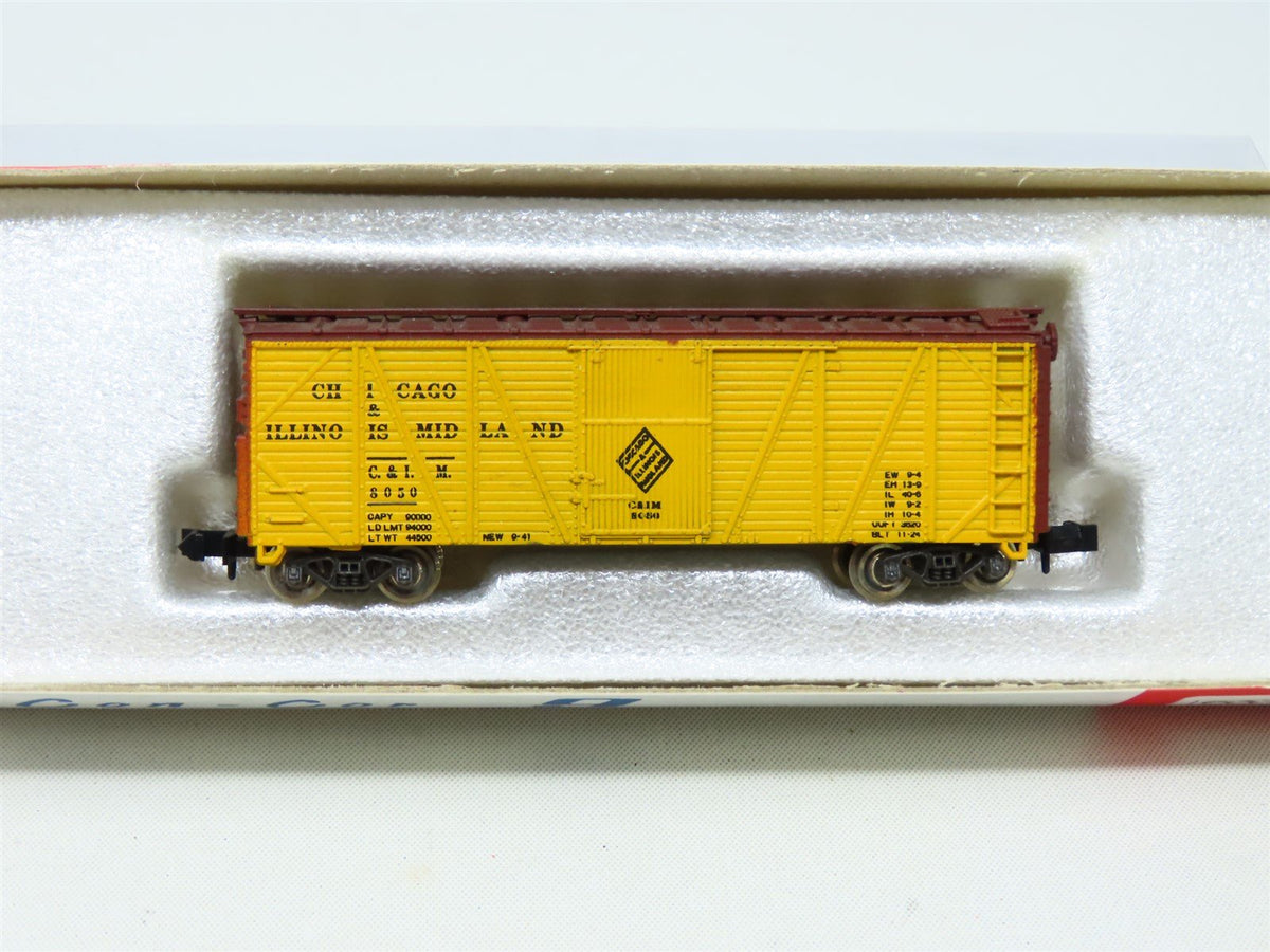 N Scale Con-Cor 1305 C&amp;IM Chicago &amp; Illinois Midland Box Car #8050