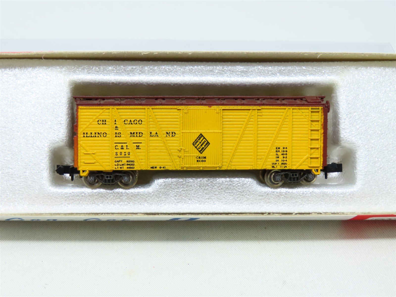 N Scale Con-Cor 1305 C&IM Chicago & Illinois Midland Box Car #8050