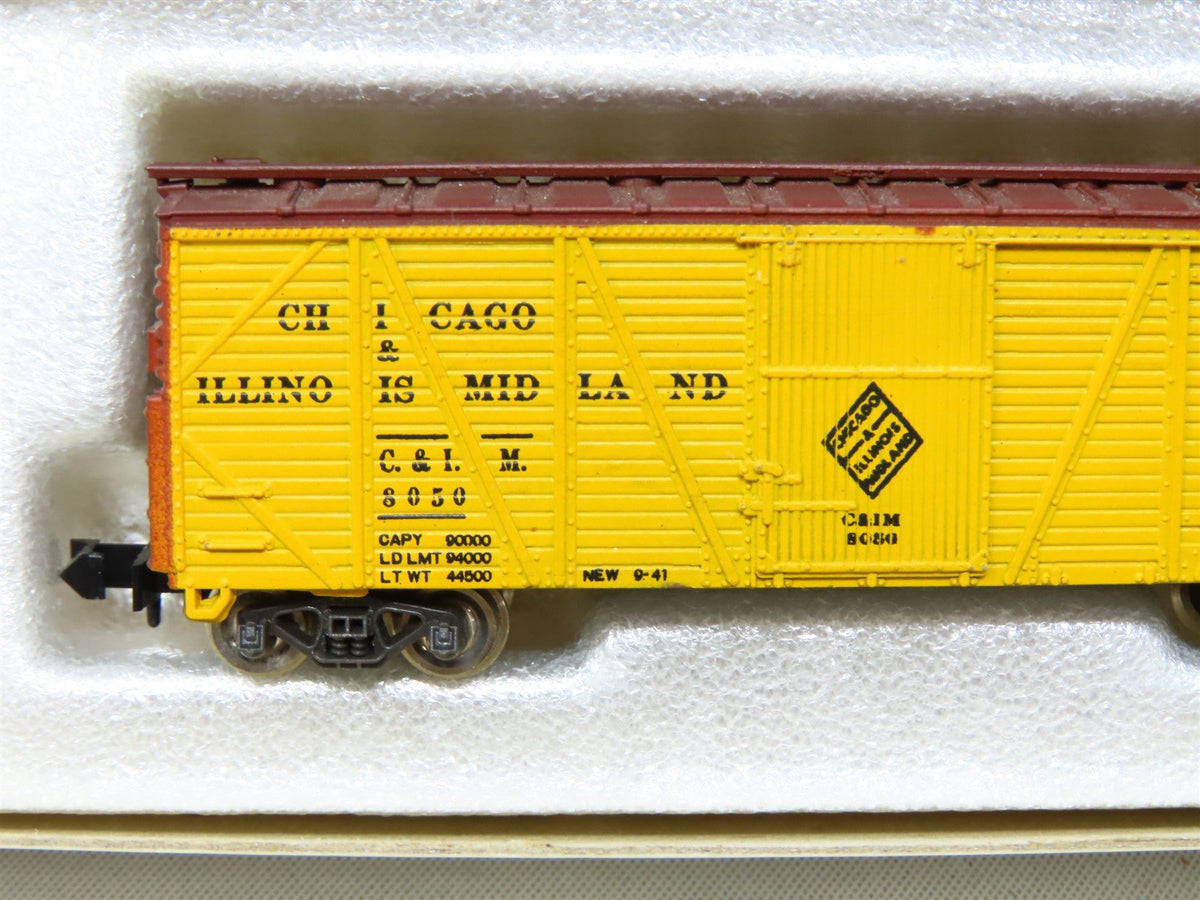 N Scale Con-Cor 1305 C&amp;IM Chicago &amp; Illinois Midland Box Car #8050