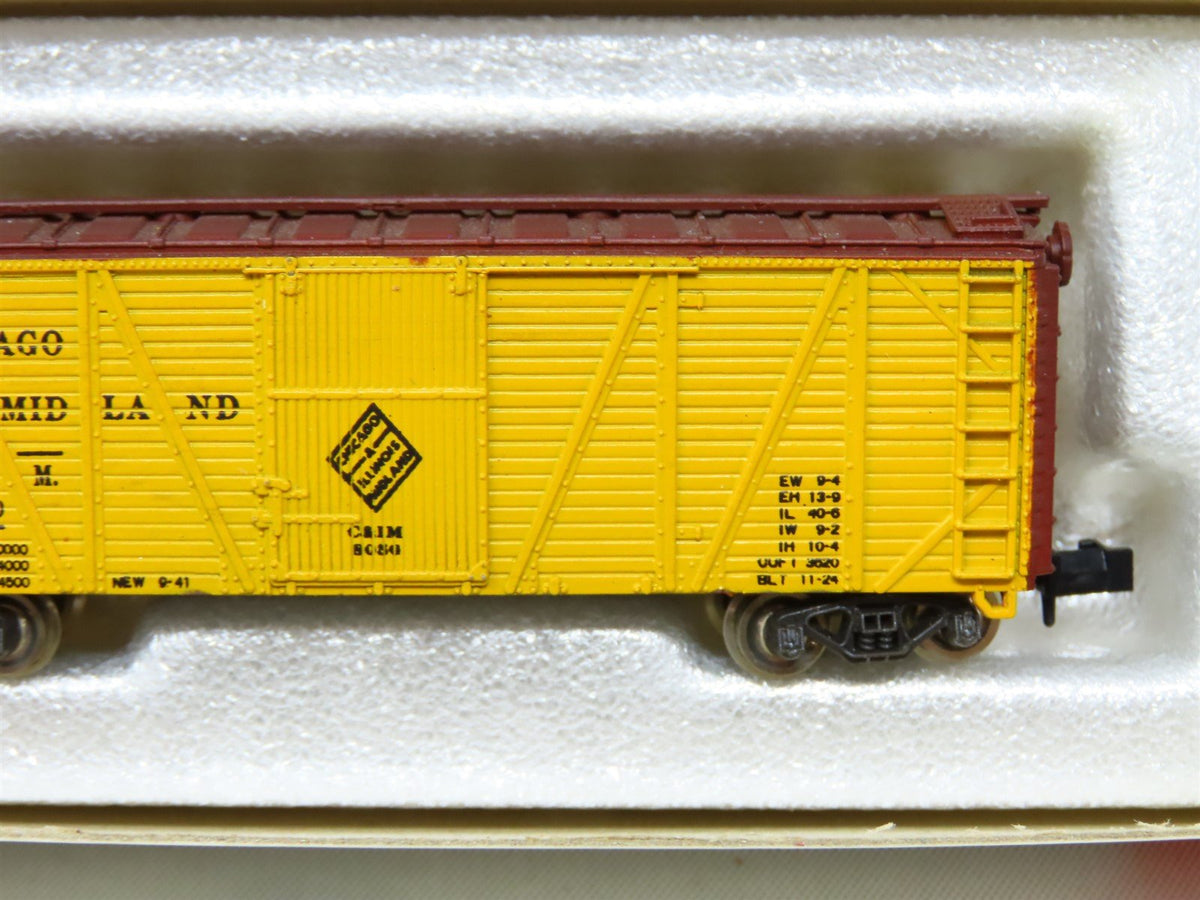 N Scale Con-Cor 1305 C&amp;IM Chicago &amp; Illinois Midland Box Car #8050