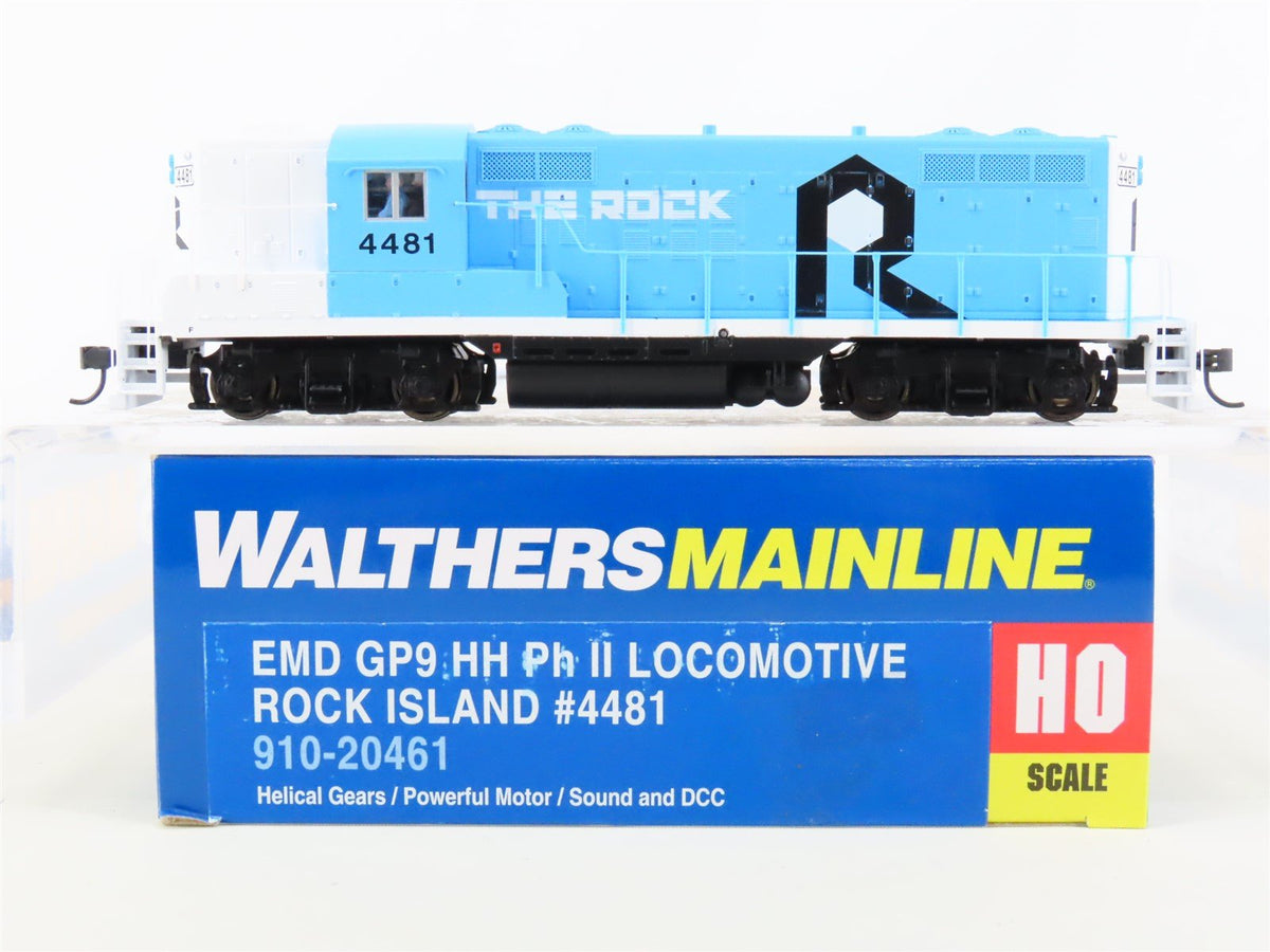 HO Walthers Mainline 910-20461 RI &quot;The Rock&quot; GP9HH Ph 2 Diesel #4481 DCC &amp; Sound