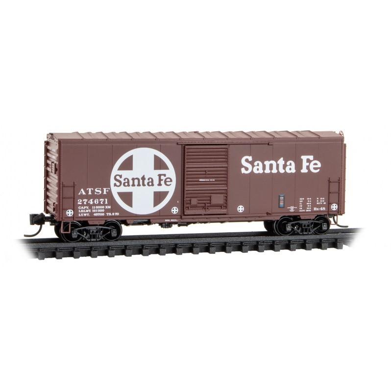 N Scale Micro-Trains MTL 07300600 ATSF Santa Fe 40' Single Door Box Car #274671