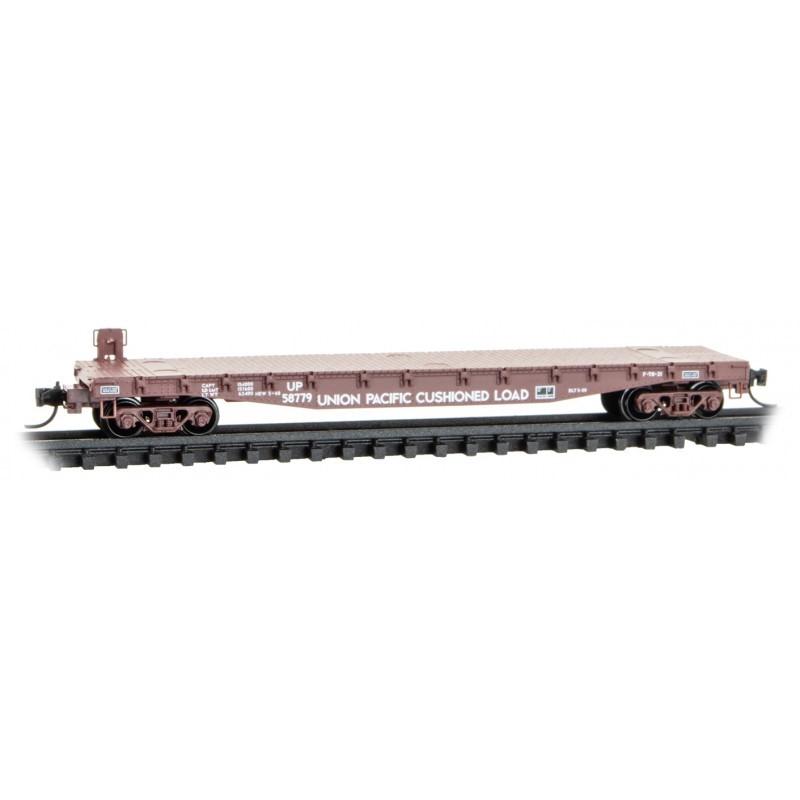 N Scale Micro-Trains MTL 04500722 UP Union Pacific 50&#39; Flat Car #58779