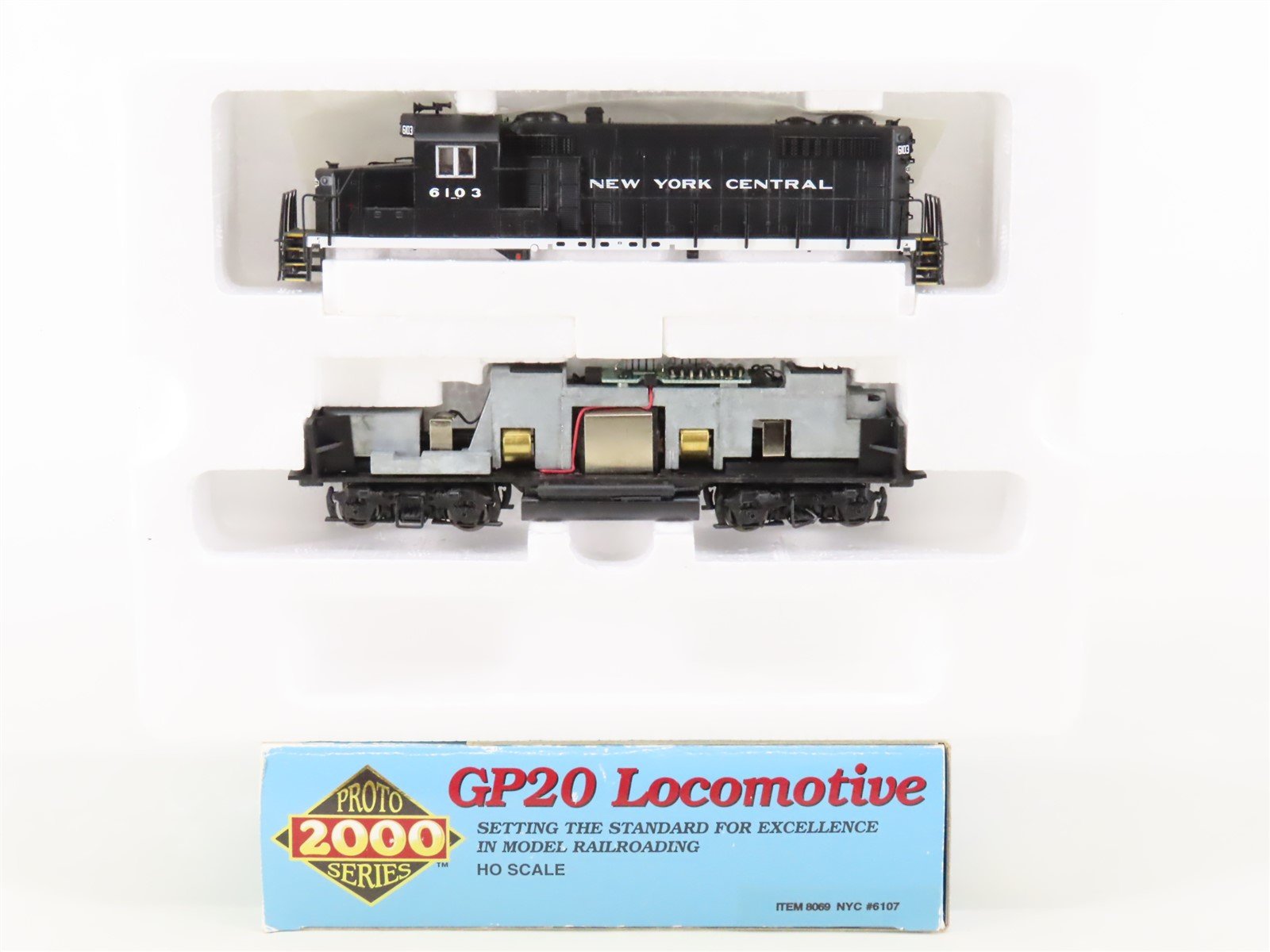 HO Scale Proto 2000 8069 NYC New York Central EMD GP20 Diesel #6107 - Bad Gears