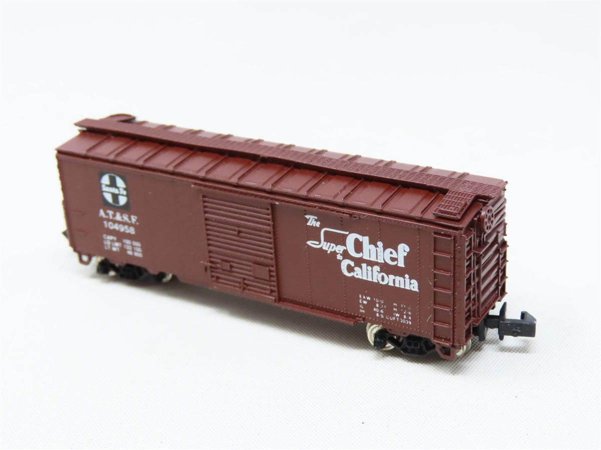 N Scale Con-Cor 0001-01003C ATSF Santa Fe Super California 40&#39; Box Car #104958