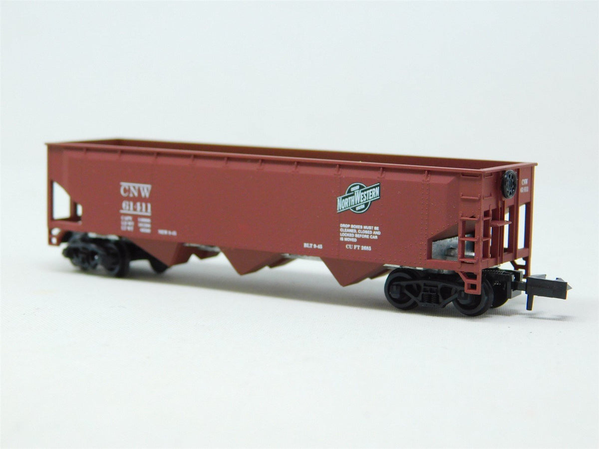 N Scale Roundhouse 8623 CNW Chicago &amp; Northwestern 3-Bay Open Hopper #61411