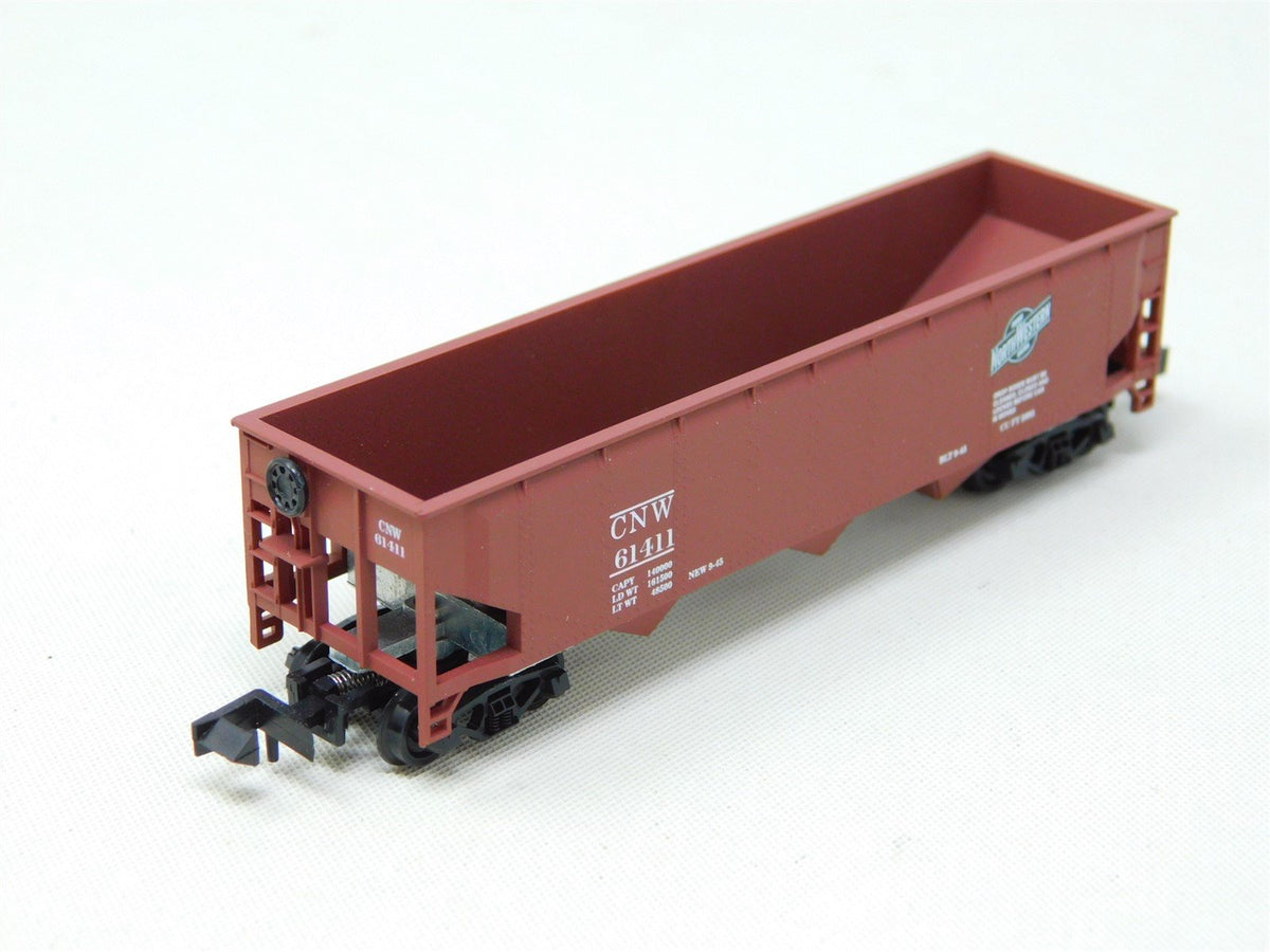 N Scale Roundhouse 8623 CNW Chicago &amp; Northwestern 3-Bay Open Hopper #61411
