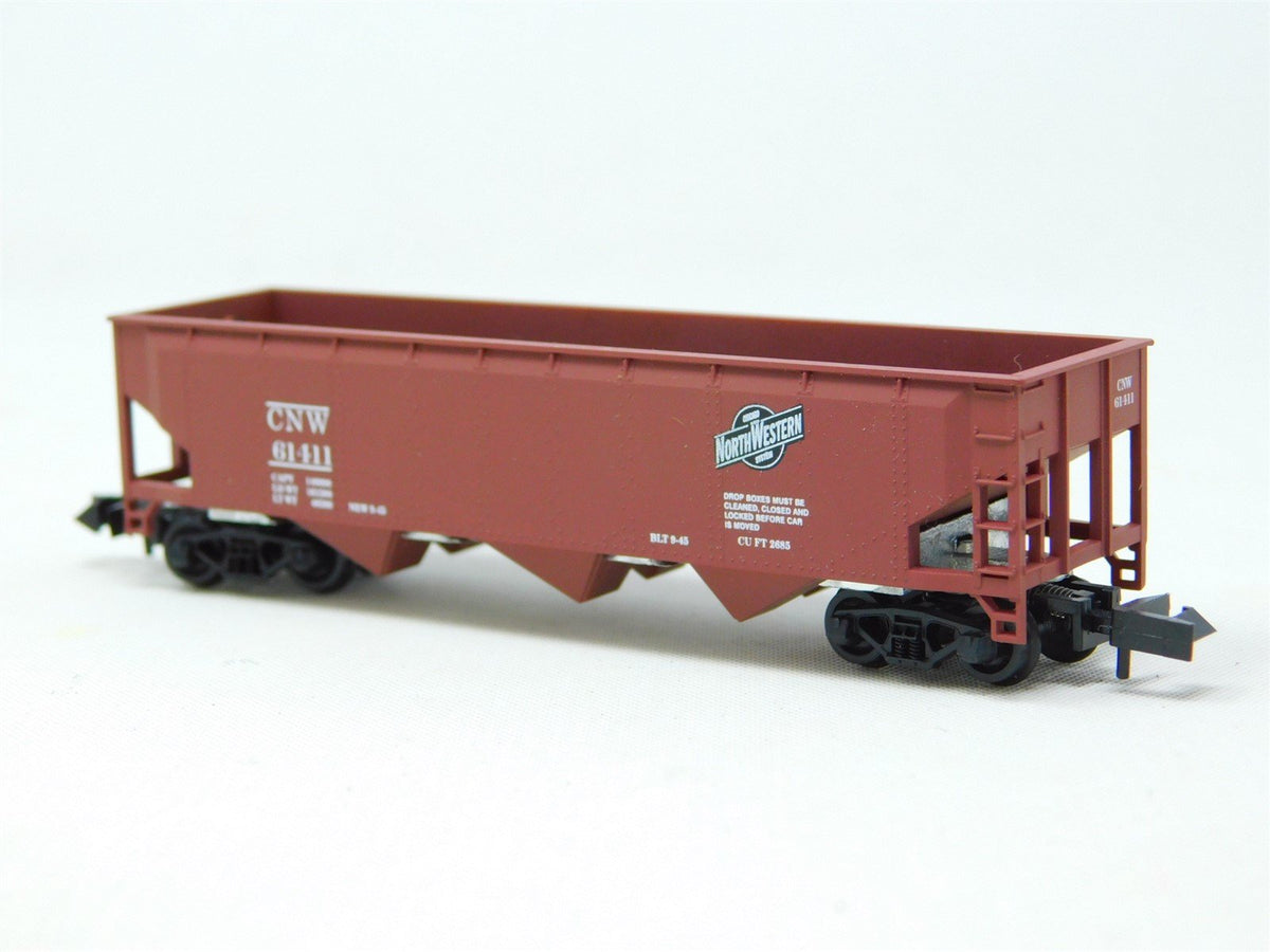 N Scale Roundhouse 8623 CNW Chicago &amp; Northwestern 3-Bay Open Hopper #61411