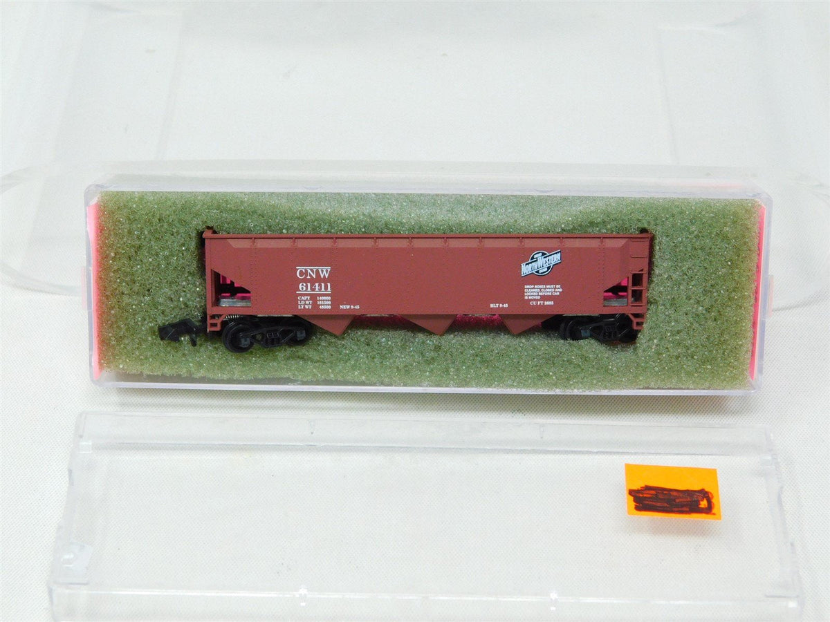 N Scale Roundhouse 8623 CNW Chicago &amp; Northwestern 3-Bay Open Hopper #61411