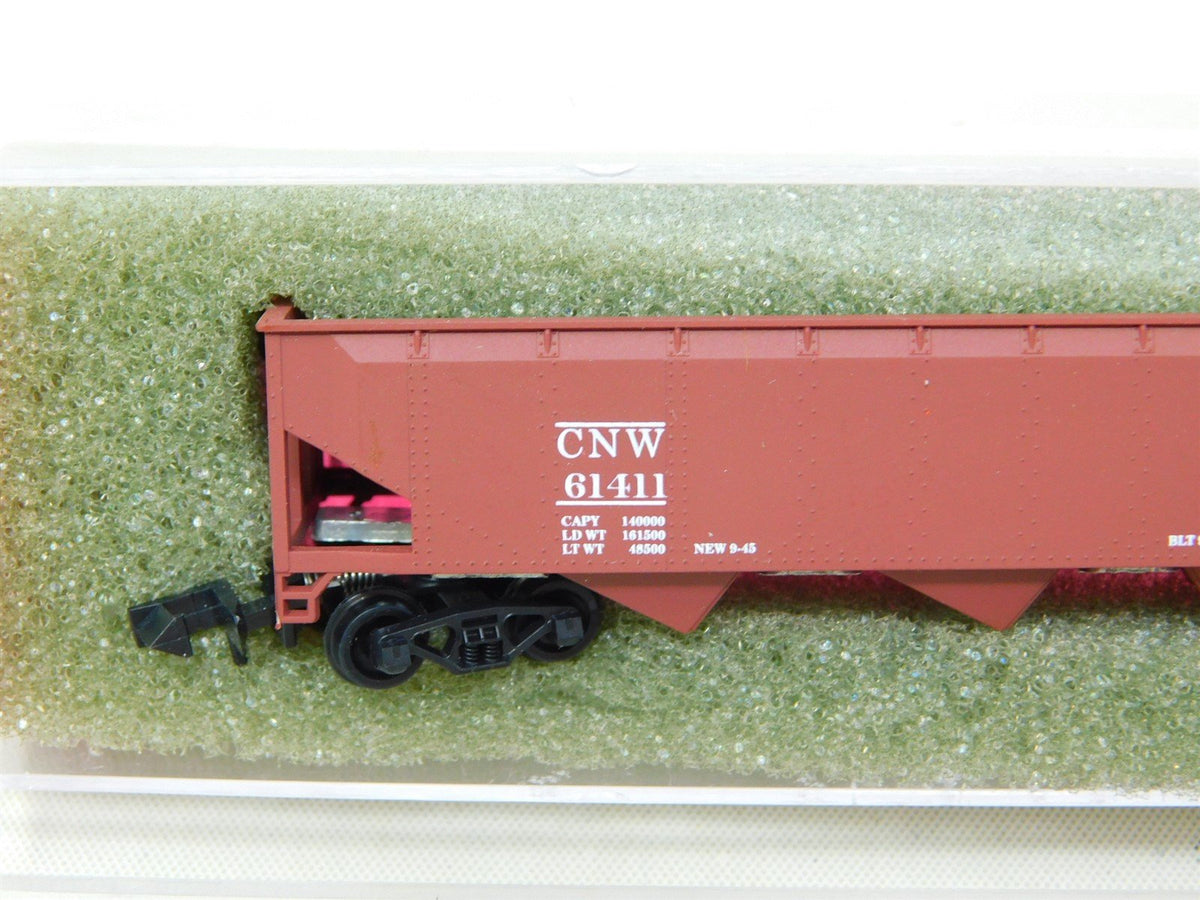 N Scale Roundhouse 8623 CNW Chicago &amp; Northwestern 3-Bay Open Hopper #61411