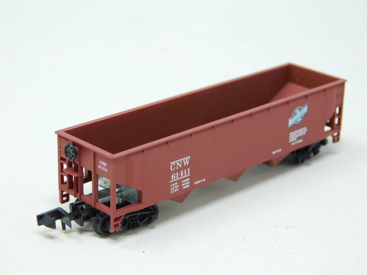 N Scale Roundhouse 8623 CNW Chicago &amp; Northwestern 3-Bay Open Hopper #61411