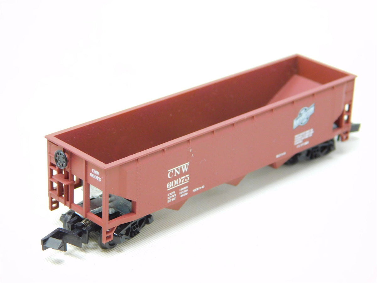 N Scale Roundhouse 8623 CNW Chicago &amp; Northwestern 3-Bay Open Hopper #60075