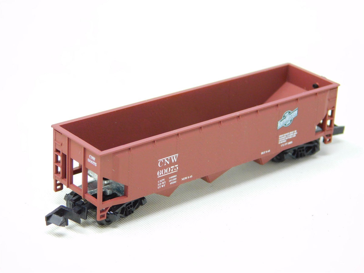 N Scale Roundhouse 8623 CNW Chicago &amp; Northwestern 3-Bay Open Hopper #60075