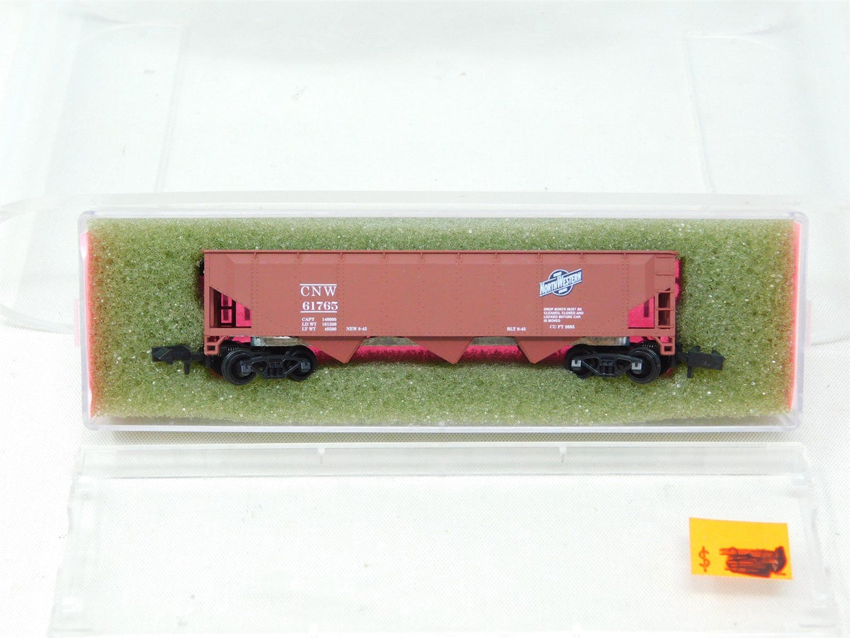 N Scale Roundhouse 8623 CNW Chicago &amp; Northwestern 3-Bay Open Hopper #61765