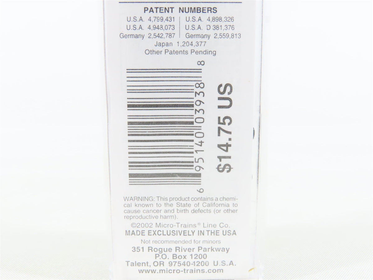 N Scale Micro-Trains MTL 21140 UP Union Pacific 40&#39; Plug Door Box Car #113397