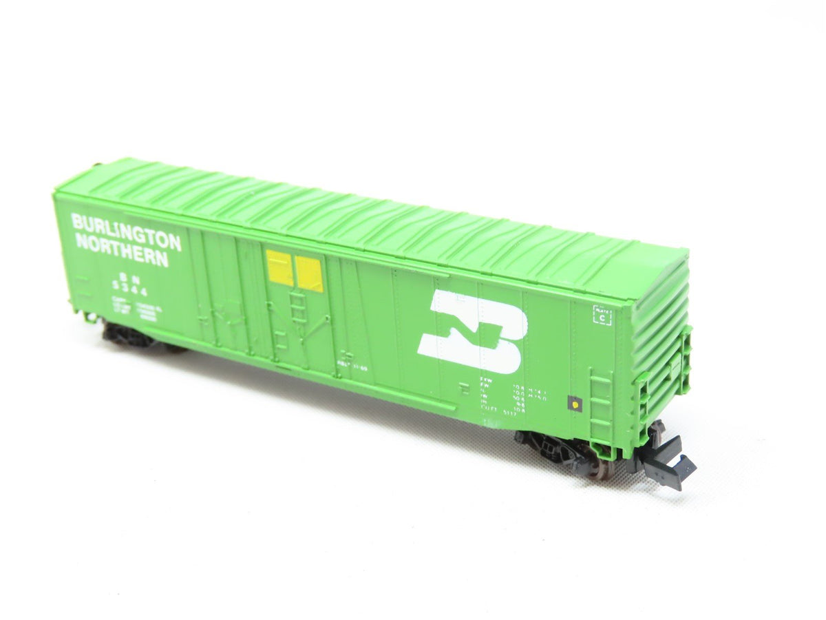 N Scale Con-Cor 0001-01681M BN Burlington Northern 50&#39; Box Car #5344