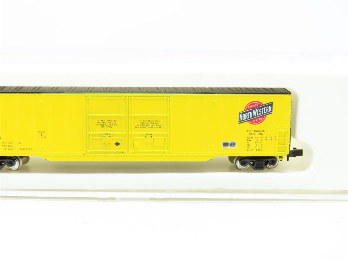 N Scale Con-Cor 001-557002-3 CNW Chicago North Western 60&#39; Boxcar #91354