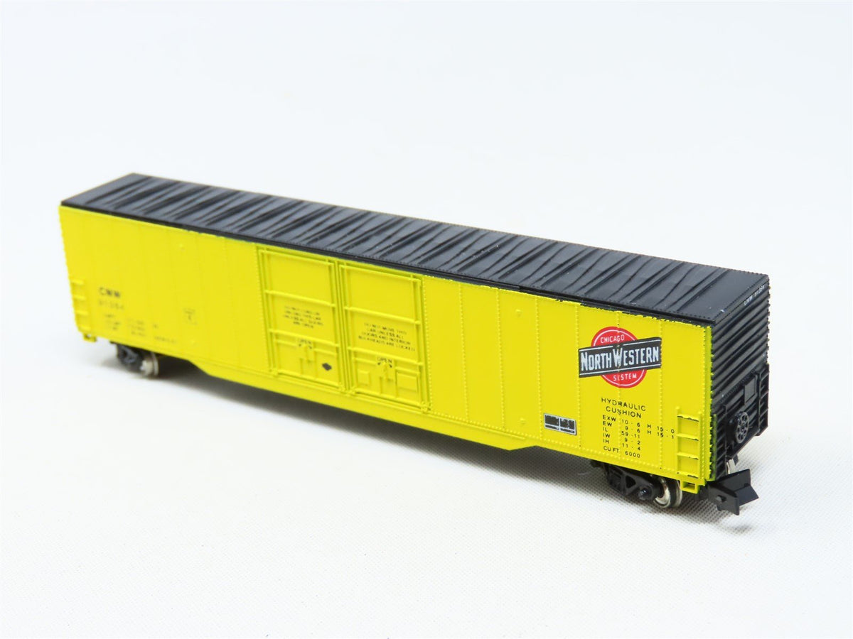 N Scale Con-Cor 001-557002-3 CNW Chicago North Western 60&#39; Boxcar #91354