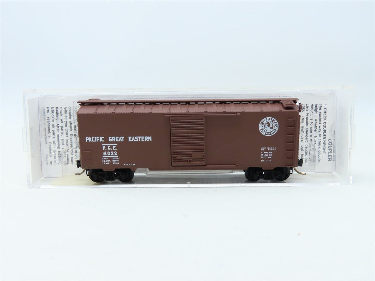 N Micro-Trains MTL 20970 PGE Pacific Great Eastern 40&#39; Single Door Box Car #4022