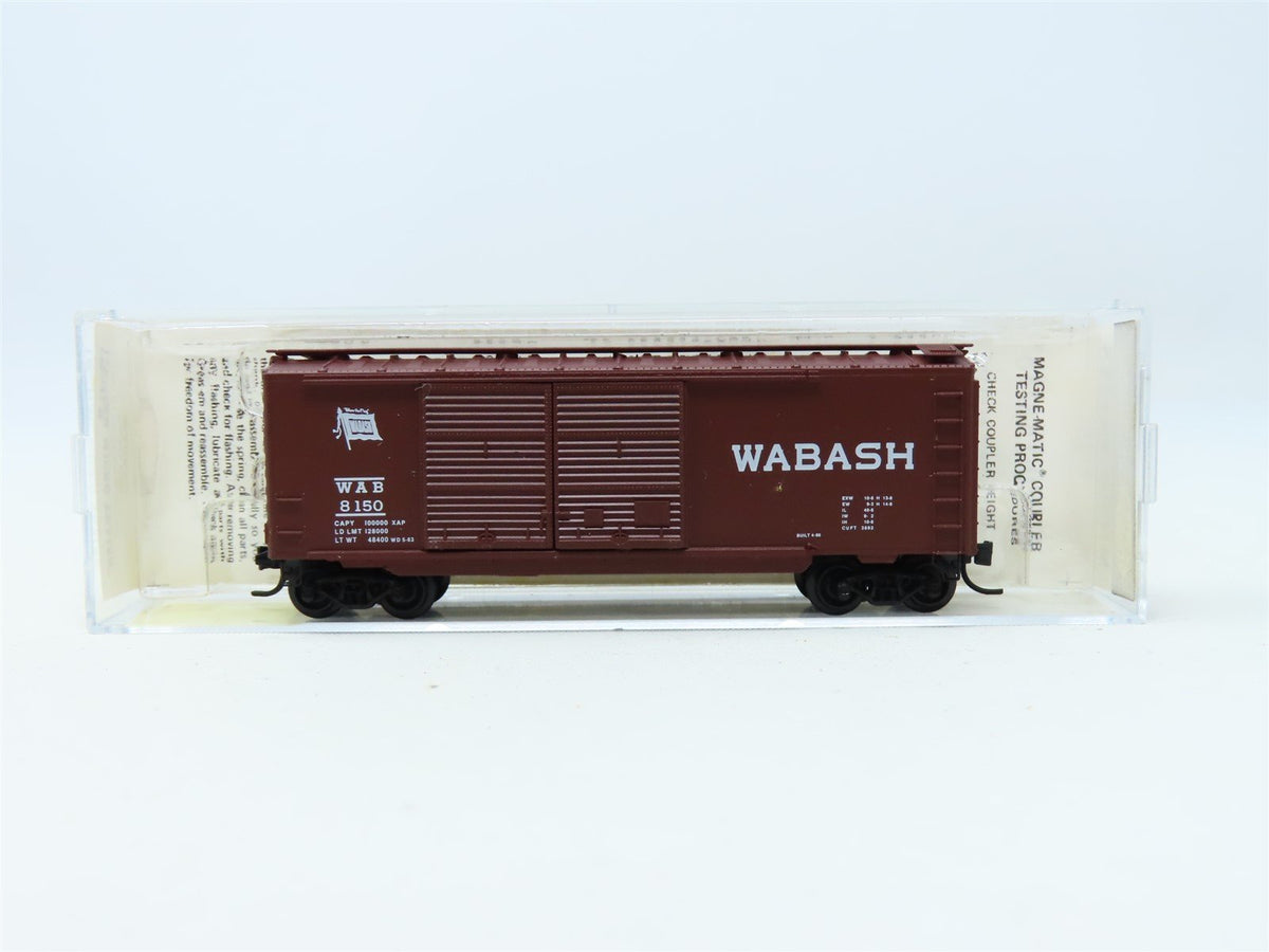 N Kadee Micro-Trains MTL #23130 WAB Wabash 40&#39; Double Door Box Car #8150