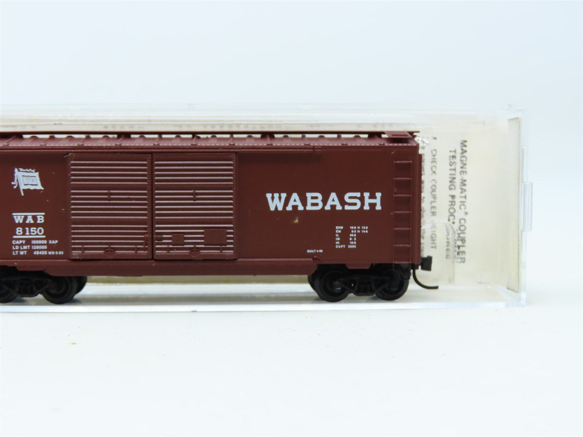 N Kadee Micro-Trains MTL #23130 WAB Wabash 40&#39; Double Door Box Car #8150