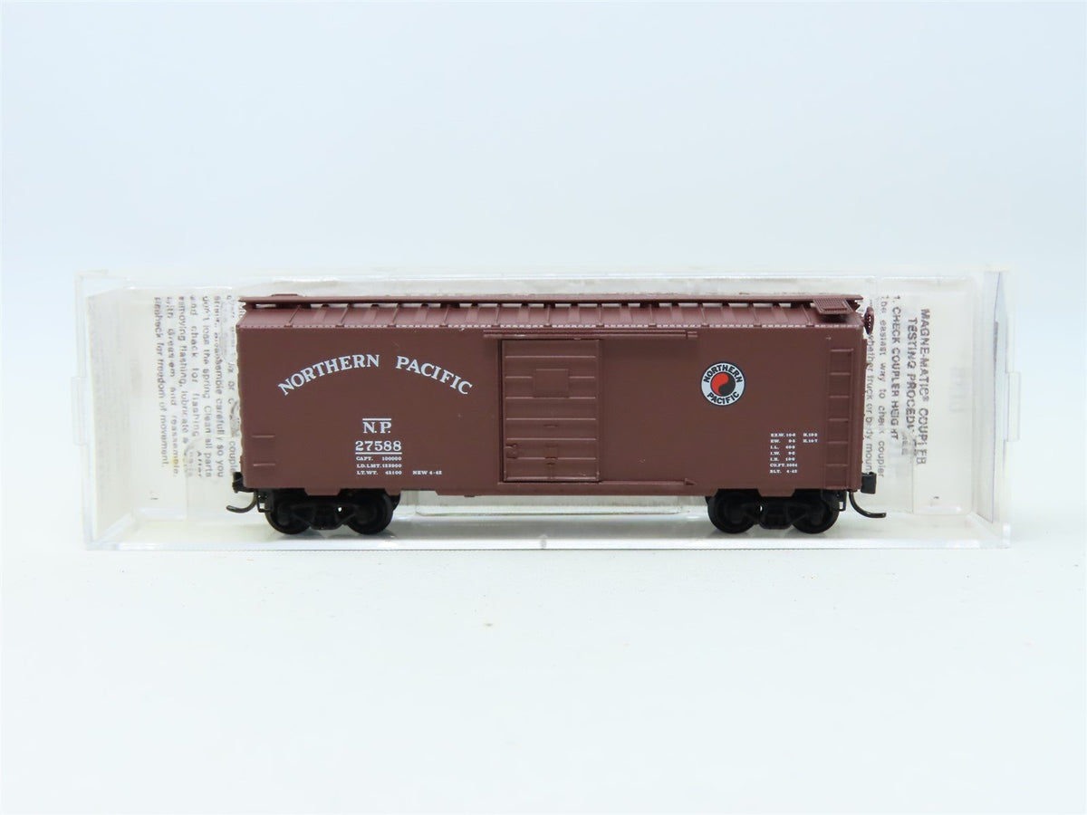 N Scale Kadee Micro-Trains MTL #20980 NP Northern Pacific 40&#39; Box Car #27588