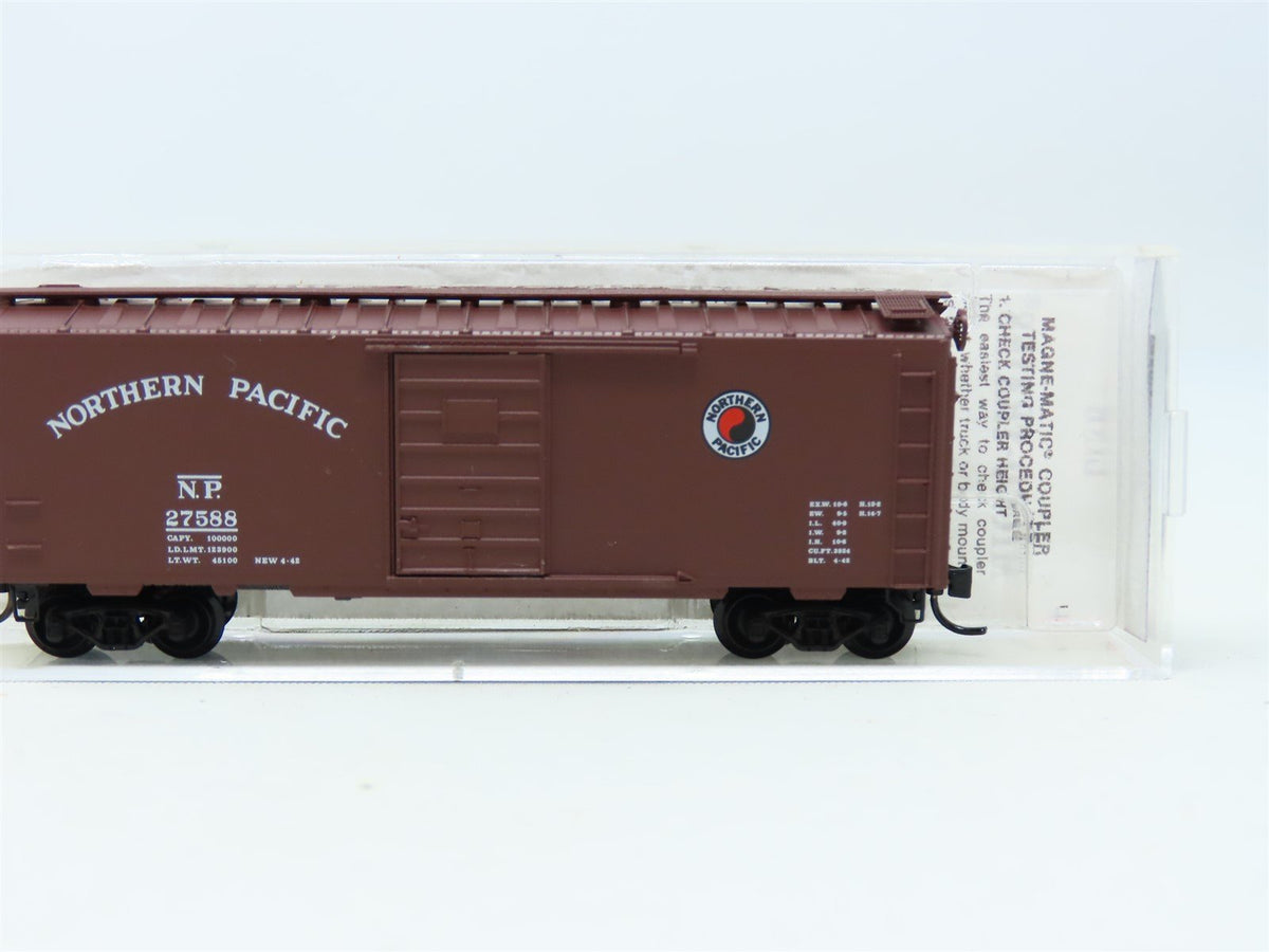 N Scale Kadee Micro-Trains MTL #20980 NP Northern Pacific 40&#39; Box Car #27588