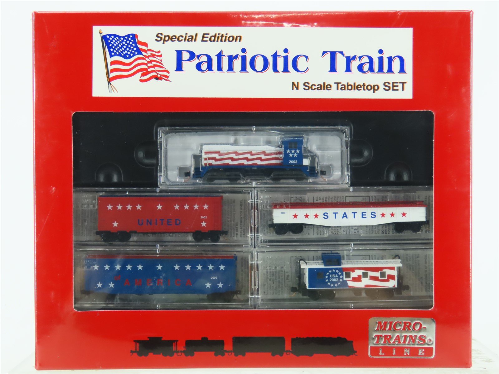 N Scale Micro-Trains MTL 1512 "Patriotic Train" SW9 Diesel Freight Set - Sealed