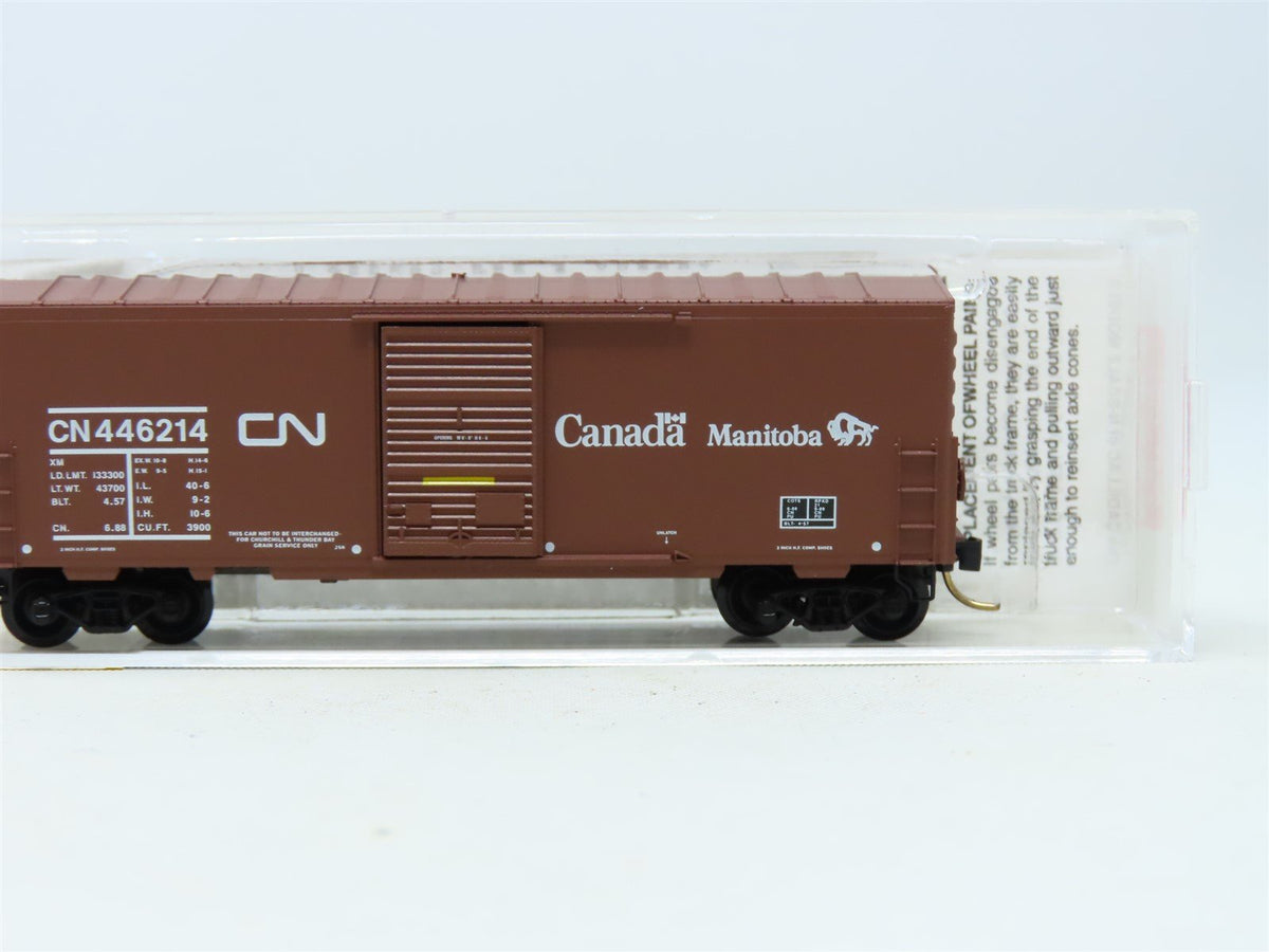 N Micro-Trains MTL #24280 CN Canadian National &quot;Manitoba&quot; 40&#39; Box Car #446214