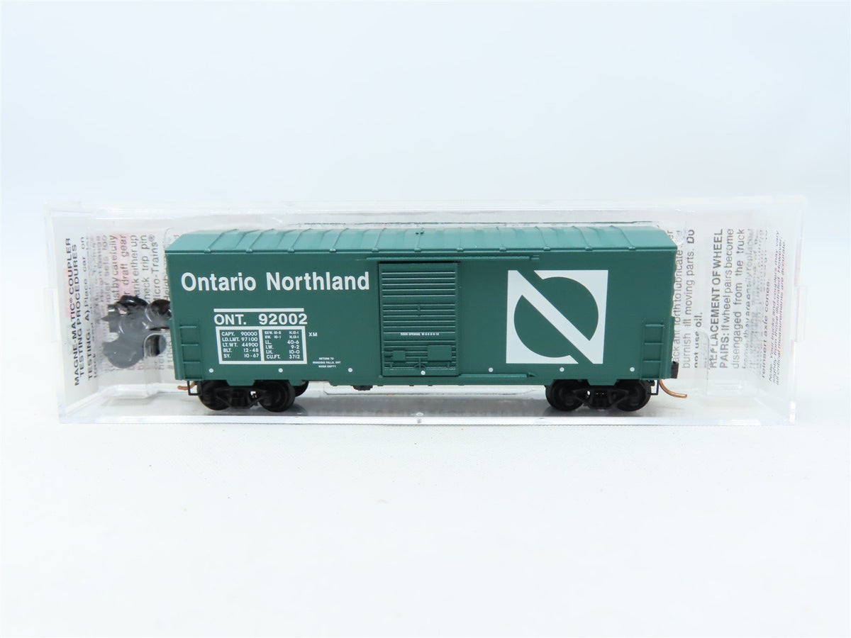 N Scale Micro-Trains MTL #24100 ONT Ontario Northland 40&#39; Box Car #92002