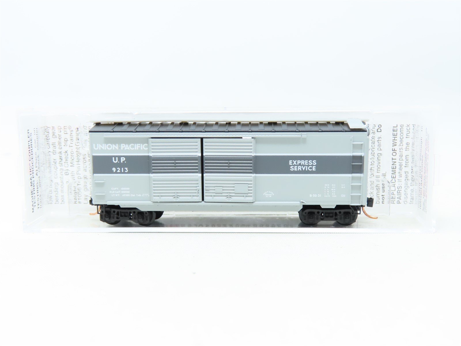 N Micro-Trains MTL #23270 UP Union Pacific Express Service 40' Box Car #9213