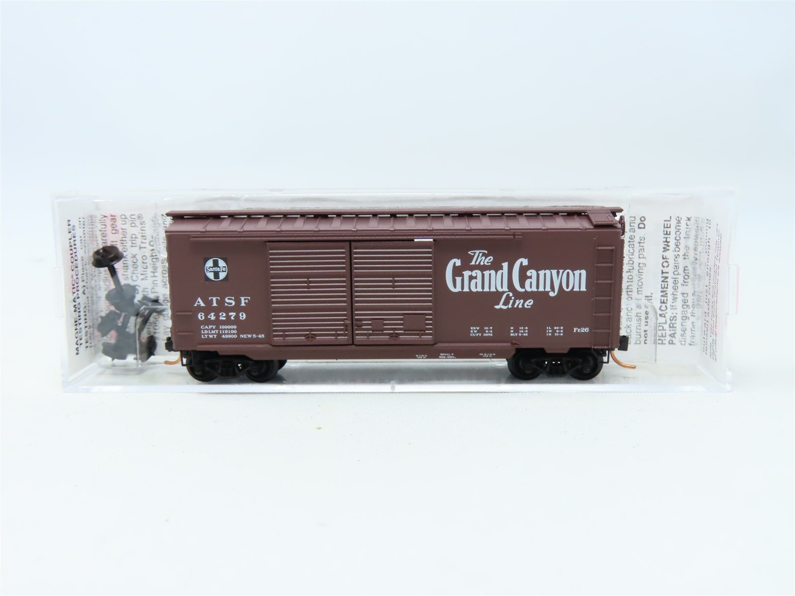 N Micro-Trains MTL #23290 ATSF Santa Fe "Grand Canyon Line" 40' Box Car #64279
