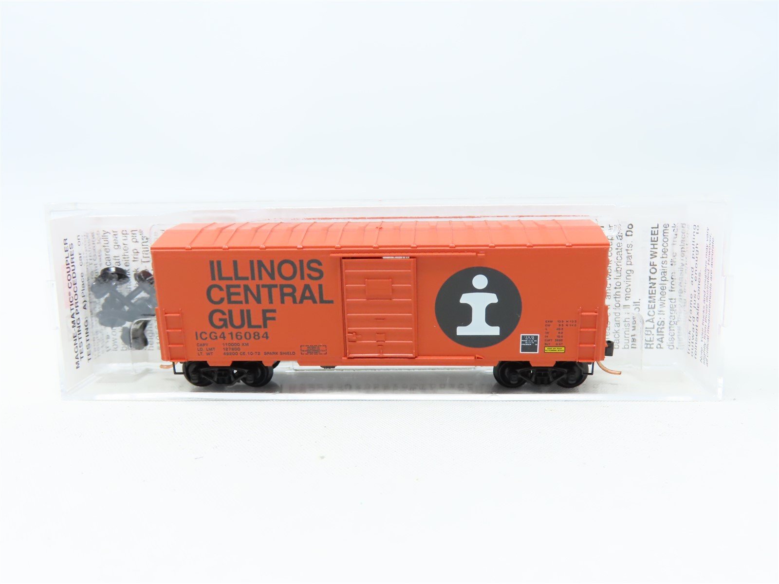 N Scale Micro-Trains MTL #24070 ICG Illinois Central Gulf 40' Box Car #416084