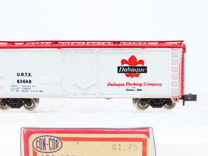 N Scale Con-Cor 1051-M URTX Dubuque Packing Company 40' Reefer Car #63648