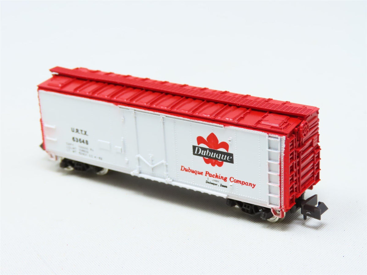 N Scale Con-Cor 1051-M URTX Dubuque Packing Company 40&#39; Reefer Car #63648