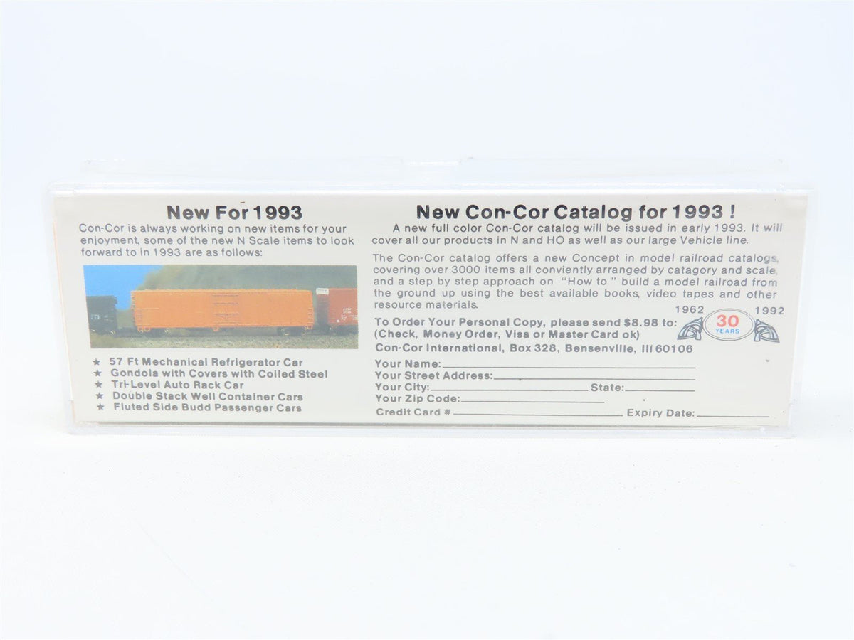 N Scale Con-Cor 0001-008850-4 SFRD Santa Fe &quot;El Capitan&quot; 40&#39; Reefer Car #35216