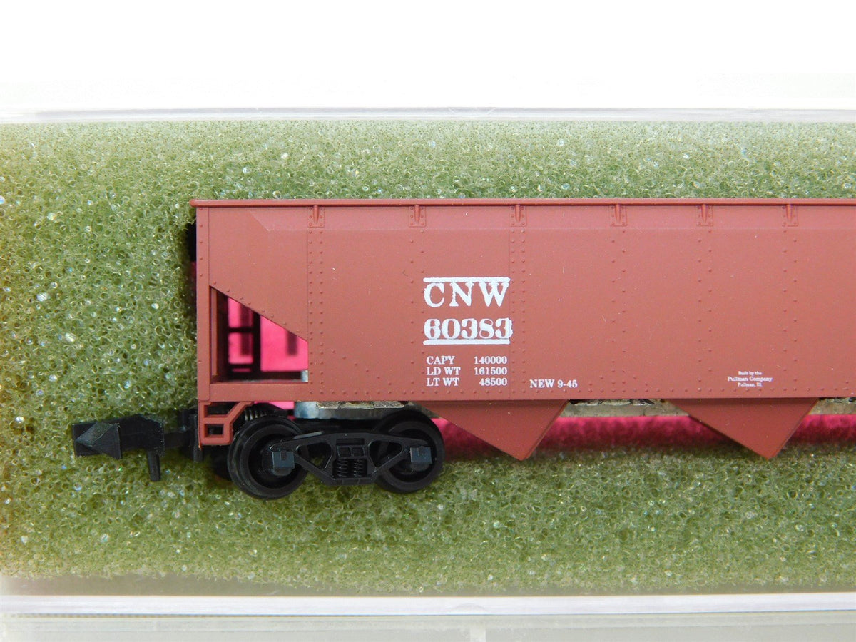 N Scale Roundhouse 8623 CNW Chicago North Western 40&#39; 3-Bay Open Hopper #60383