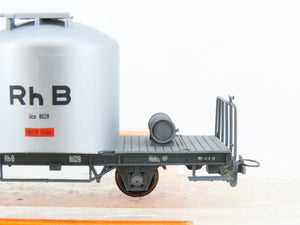 HOm Scale Bemo 2259-108 RhB Rhaetian Railway Single-Silo Tank Car #8028