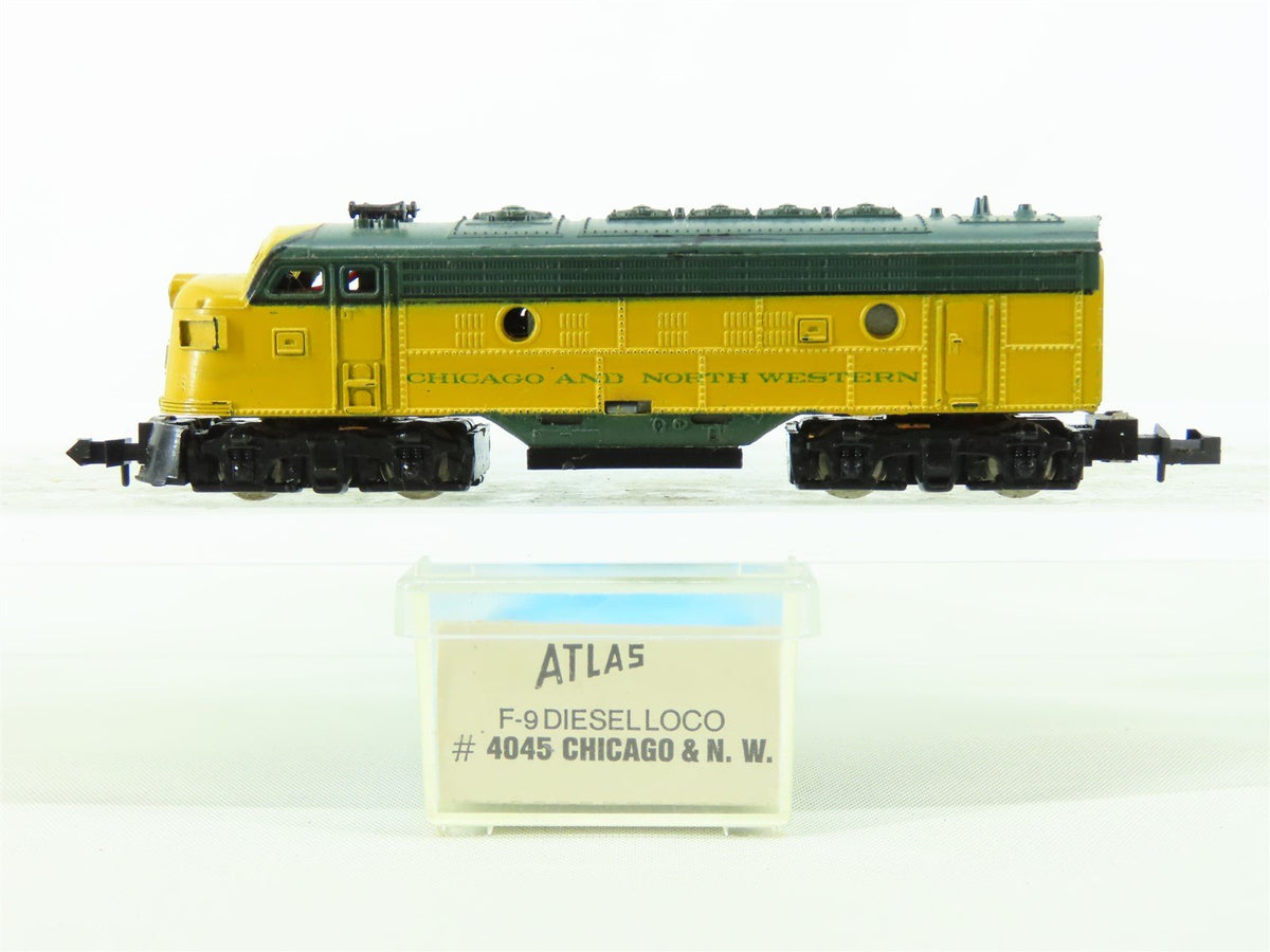 N Scale Atlas 4045 CNW Chicago &amp; North Western EMD F9A Diesel Locomotive No#