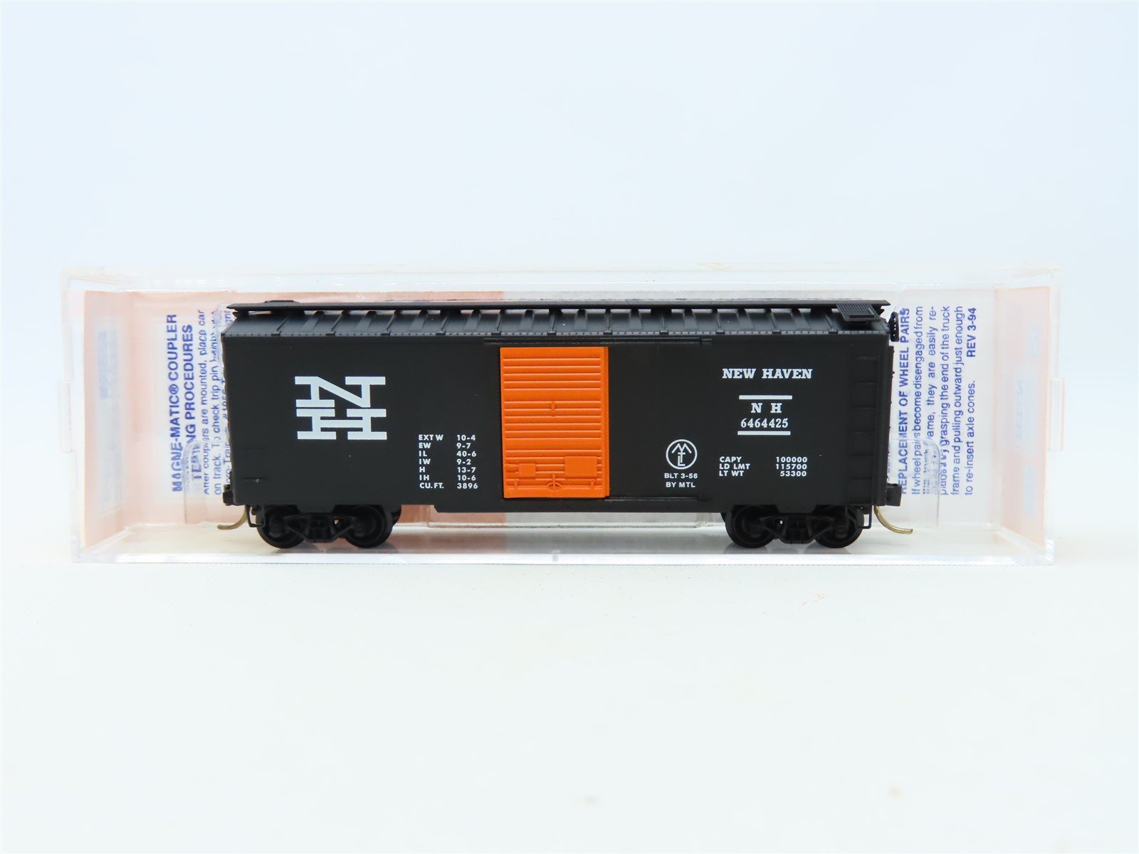 N Scale Micro-Trains MTL Lowell Smith 6464-425 NH New Haven Boxcar #6464425