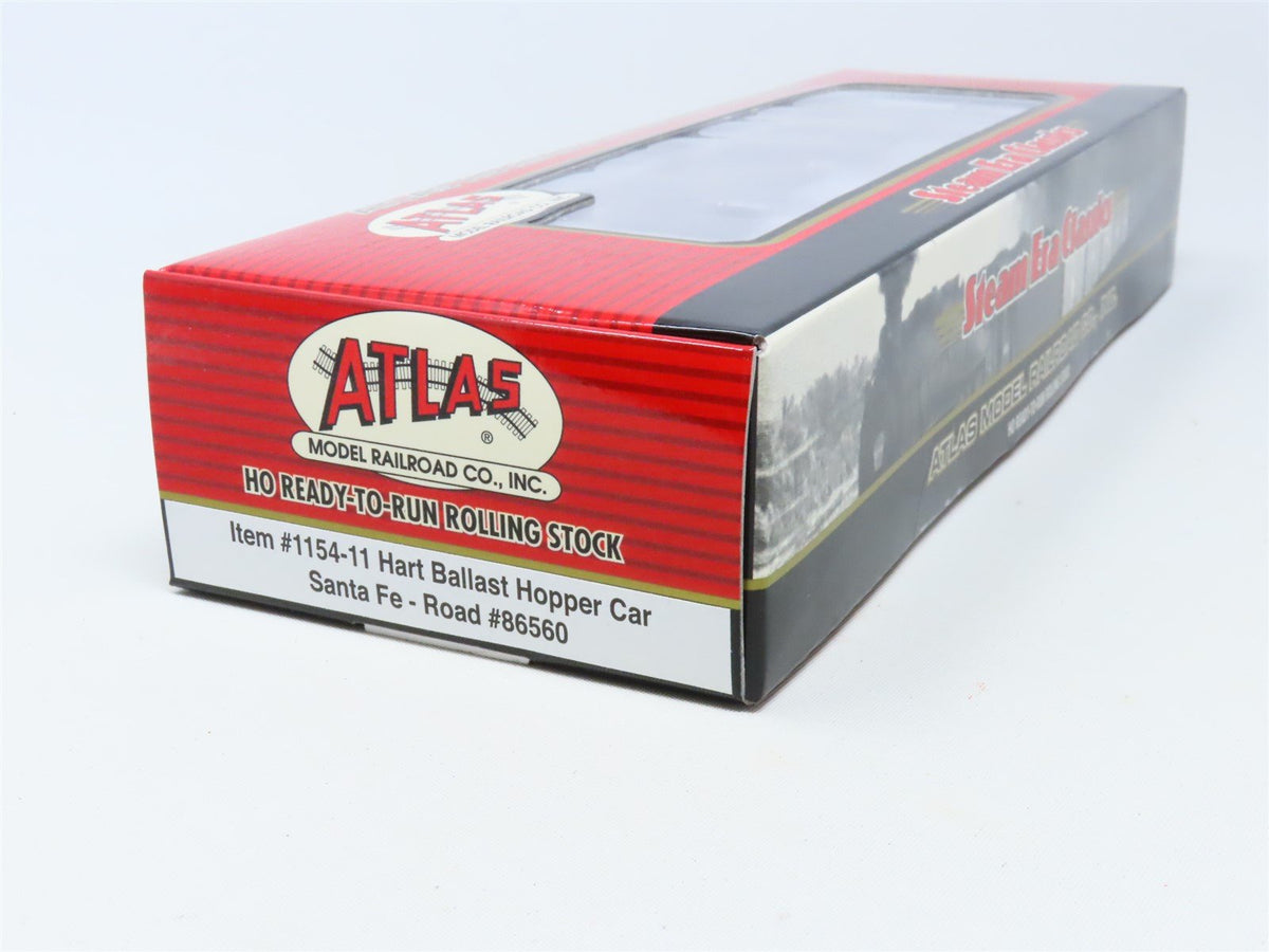 HO Scale Atlas #1154-11 ATSF Santa Fe Hart Ballast Hopper #86560 - SEALED