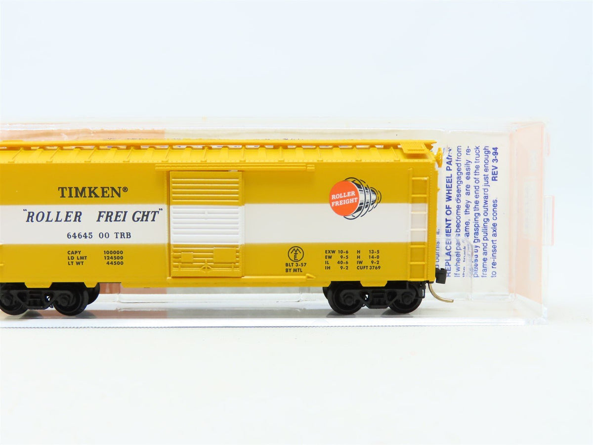N Micro-Trains MTL Lowell Smith 6464-500 TRB Timken &quot;Roller Freight&quot; Boxcar