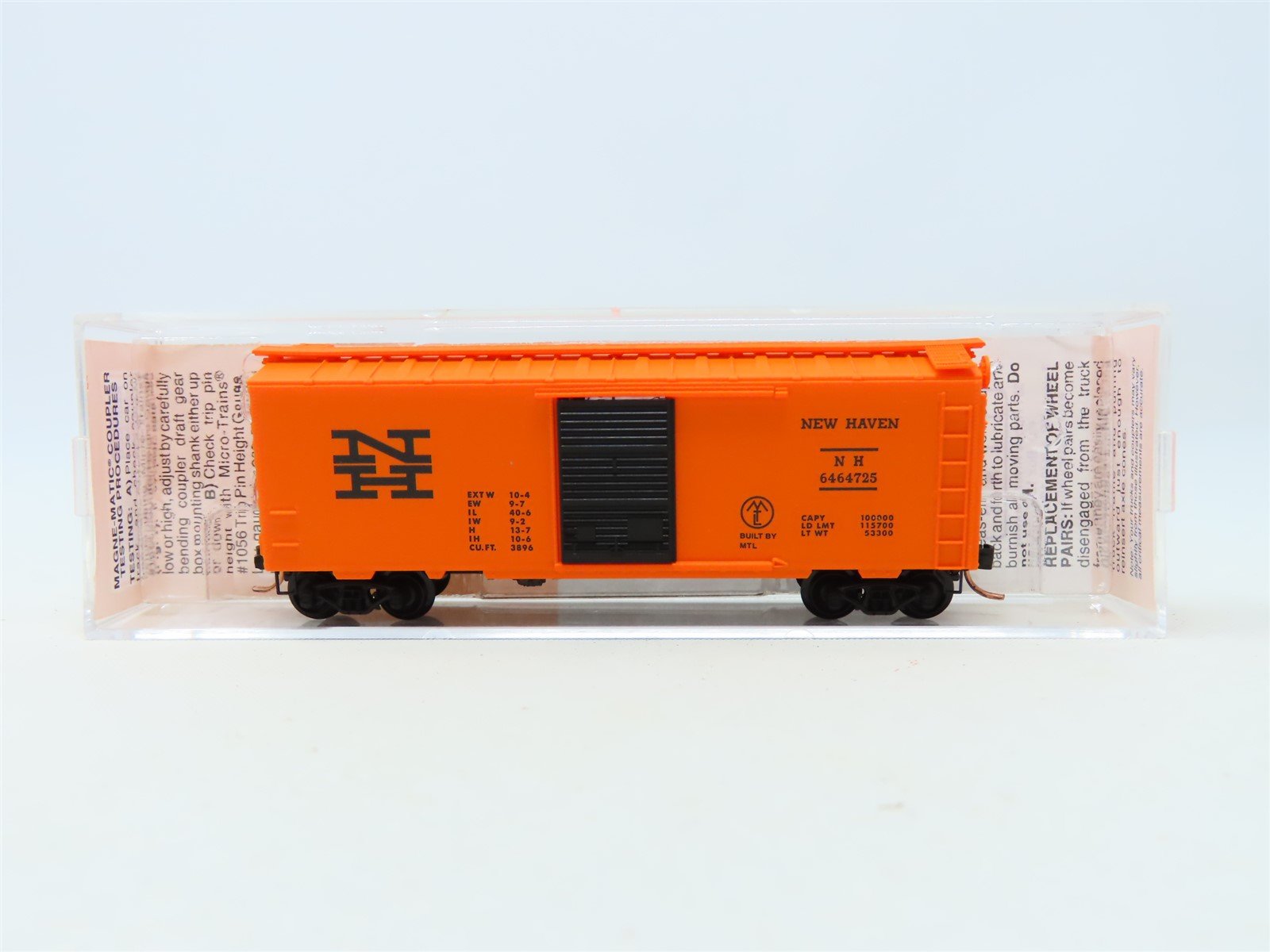 N Scale Micro-Trains MTL Lowell Smith 6464-725 NH New Haven Boxcar #6464725