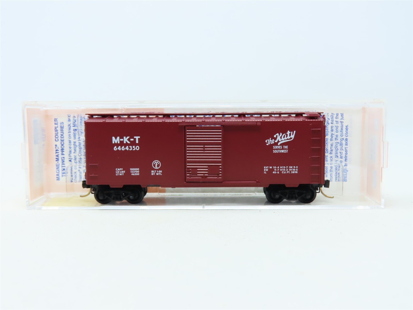 N Scale Micro-Trains MTL Lowell Smith 6464-350 MKT "Katy" Boxcar #6464350